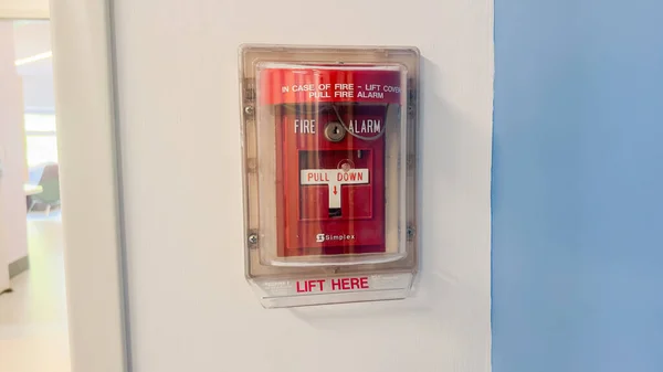 Tűzjelző Biztonságot Vészhelyzeti Készültséget Korai Figyelmeztetést Tűzveszélyek Elleni Védelmet Jelképezi — Stock Fotó