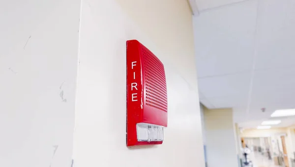 Alarma Incendios Simboliza Seguridad Preparación Para Emergencias Alerta Temprana Protección — Foto de Stock