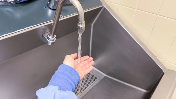 Lavarse Las Manos Simboliza Limpieza Higiene Purificación Autocuidado Salud Importancia — Foto de Stock