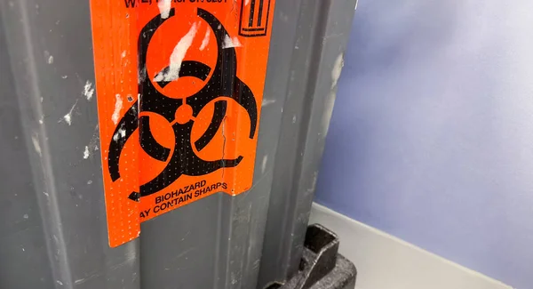 Biohazard Zeichen Steht Für Gefahr Kontamination Gefährliche Materialien Vorsicht Warnung — Stockfoto