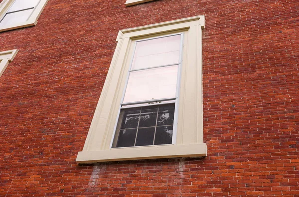 Brick Buildings Windows Symbolize Strength Stability Urban Progress Capturing Essence Royalty Free Stock Photos