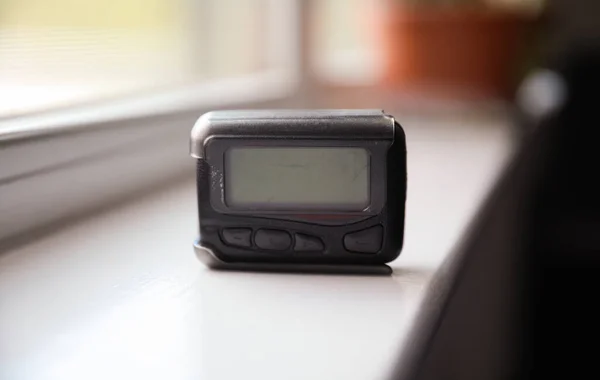 Symbolic Efficient Discreet Business Communication Pager Beeper Represents Instant Messaging — Stock Photo, Image