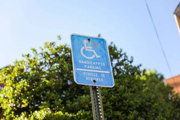 Handicap Zeichen Stehen Für Inklusion Gleichberechtigung Und Unterstützung Für Menschen — Stockfoto