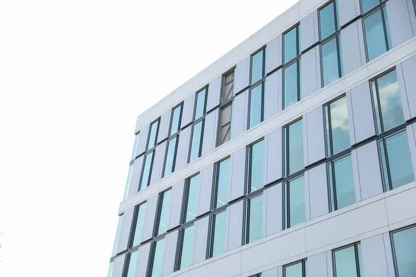 Vista Aérea Edificios Modernos Oficinas Complejos Apartamentos Que Simbolizan Urbanización — Foto de Stock