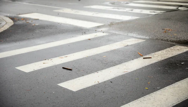 Lebendiger Fußgängerüberweg Einer Belebten Straße Steht Für Einheit Sicherheit Und — Stockfoto