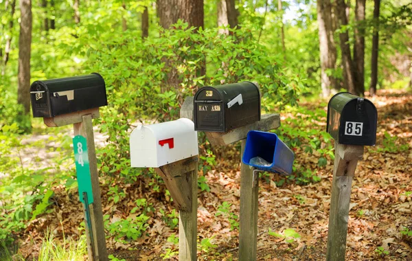 Quaint Mailbox Stands Front Charming House Symbolizing Communication Connection Sense — Stock Photo, Image