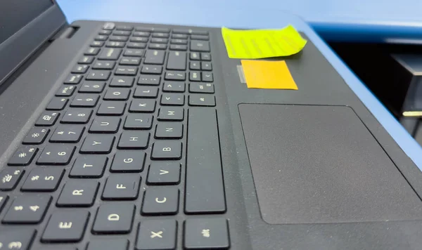 Keyboard Vibrant Keys Symbolizing Connection Productivity Digital Age Tool Communication — Stock Photo, Image