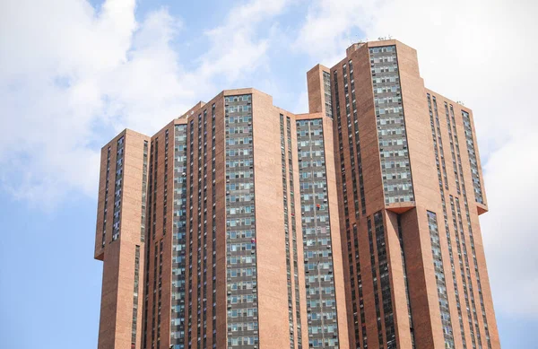 Imponentes Edifícios Tijolos Representando Próspera Indústria Empresarial Intemporais Resistentes Simbolizam — Fotografia de Stock