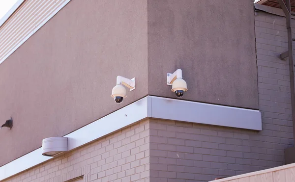 Vigilância Proteção Essa Câmera Segurança Capta Senso Vigilância Controle Enfatizando — Fotografia de Stock