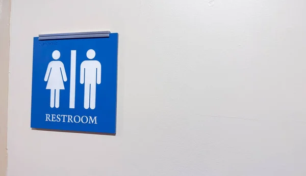 Kadın Erkeğin Cinsiyet Simgelerini Tasvir Eden Tuvalet Imzası Cinsiyet Kimliği — Stok fotoğraf