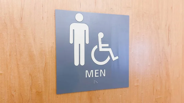 Kadın Erkeğin Cinsiyet Simgelerini Tasvir Eden Tuvalet Imzası Cinsiyet Kimliği — Stok fotoğraf