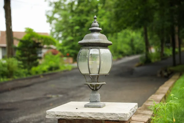 Pouliční Lampa Městě — Stock fotografie