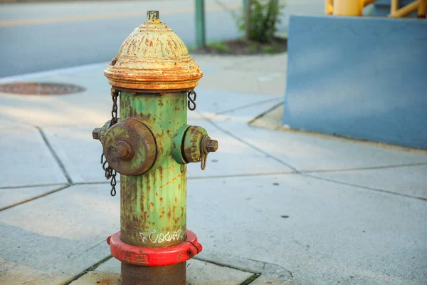 stock image fire hydrant with red brick