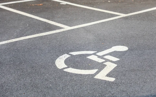 Estacionamiento Para Discapacitados Estacionamiento —  Fotos de Stock