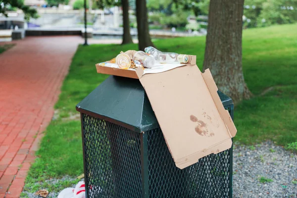 Lixeira Saco Lixo — Fotografia de Stock