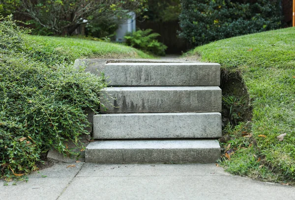 Stairs Concrete Steps Concrete Railing — Stock Photo, Image