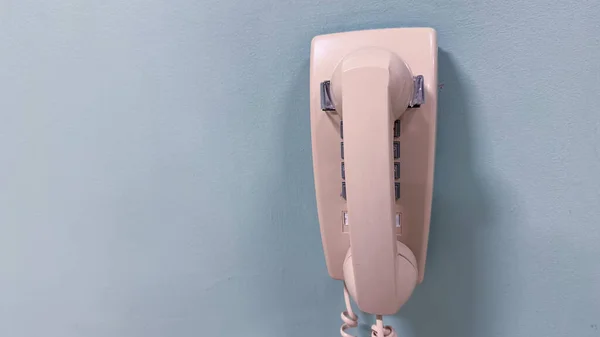 Telefon Duvarda Asılı Iletişim Iletişim Kavramı — Stok fotoğraf