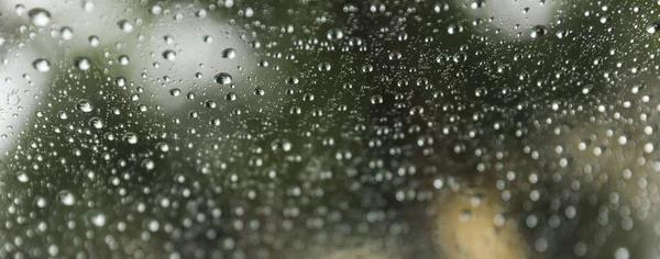 Капли Воды Окно — стоковое фото