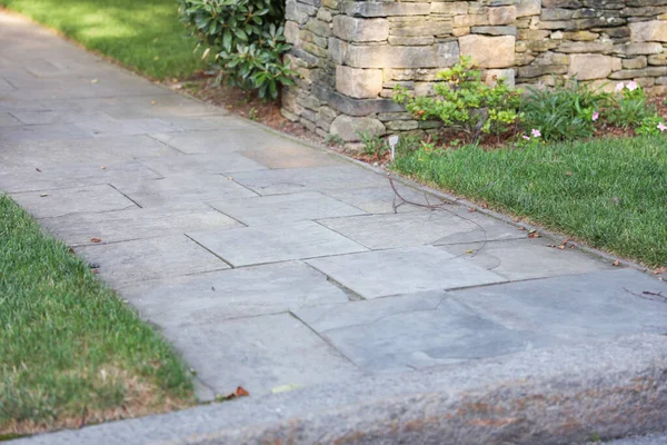 Каменный Тротуар Большим Количеством Камней — стоковое фото