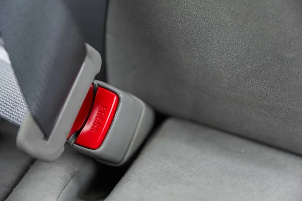 Modern Car Interior Seat Belt Safety Equipment — Stock Photo, Image