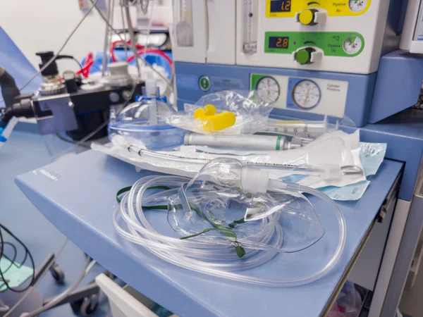 病院の酸素のための医療機器 — ストック写真
