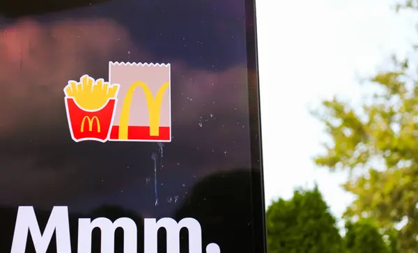 Mcdonald Food Logo Mcdonald Fast Food Restaurant — Stock Photo, Image