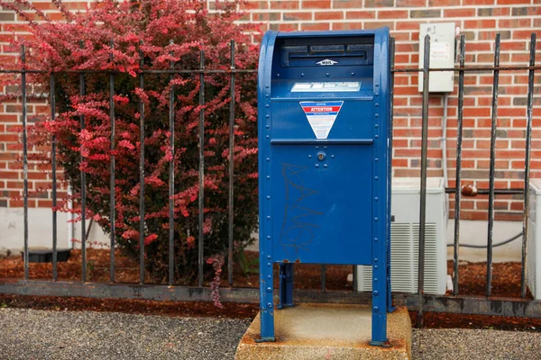 Почтовый Ящик Почтовым Ящиком Улице Нью Йорка — стоковое фото