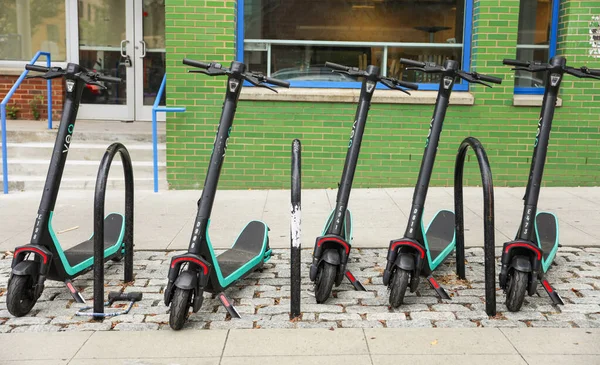 도시에 자전거 주차장 — 스톡 사진