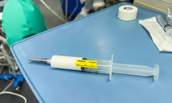 Seringue Médicale Injectable Laboratoire — Photo