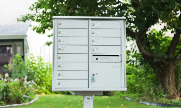 mailbox for mail box on green background.