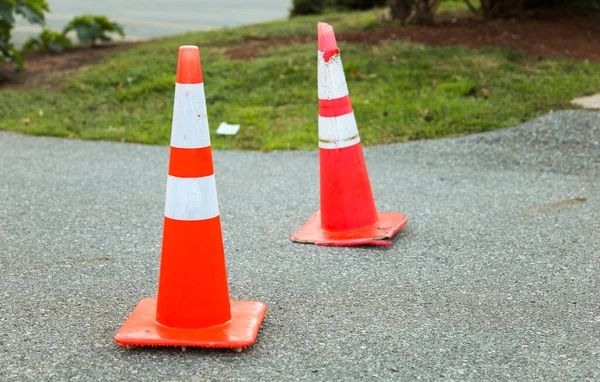 Orange Cone Cone Road Safety Stock Image