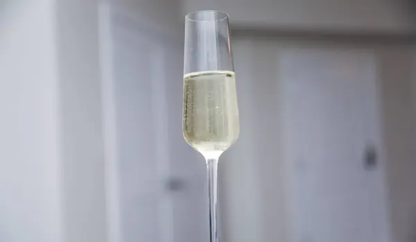 Champagne Flaska Restaurangen — Stockfoto