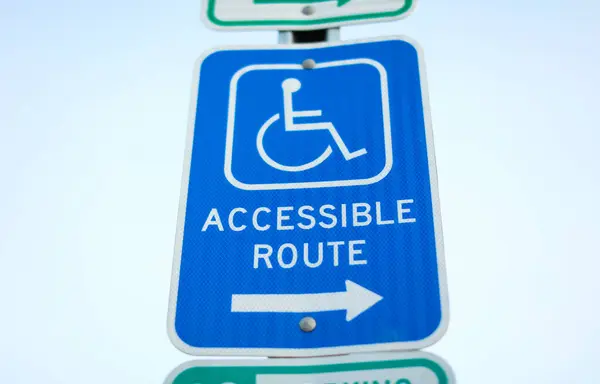 Znak Niepełnosprawnymi — Zdjęcie stockowe