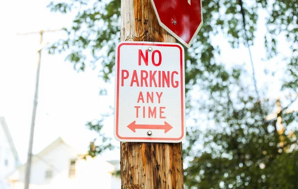 Знак Паркування Вулиці — стокове фото