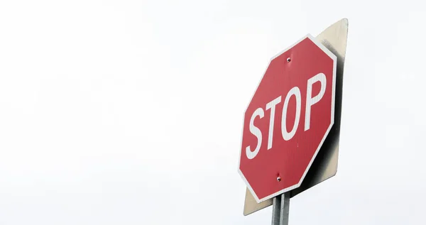 Stop Sign Road City Stock Picture