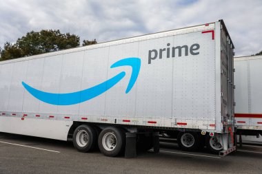 Amazon dağıtım kamyonu logosu