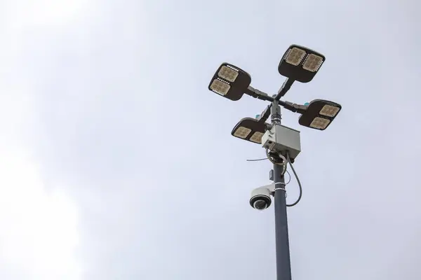 cctv surveillance camera on a white background.