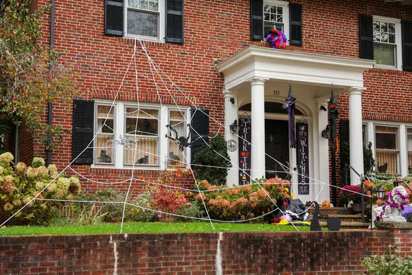 Halloween Decoration Home Yard House — Stock Photo, Image