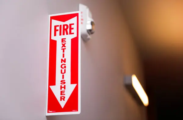 Знак Пожежної Сигналізації Стіні Ліцензійні Стокові Фото