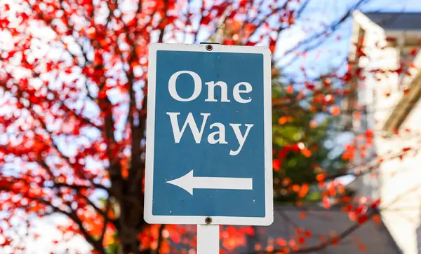 one way to one way sign in the street