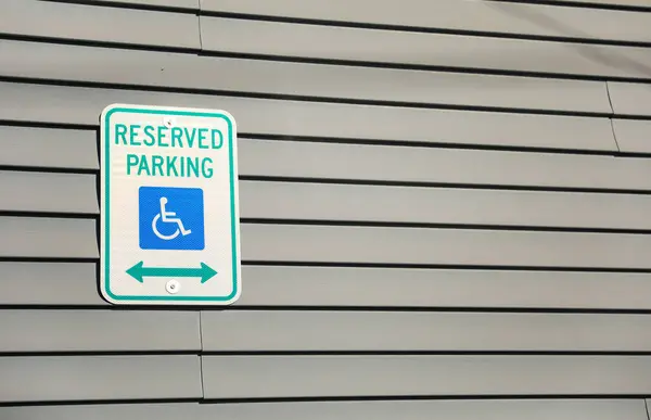 parking sign for disabled