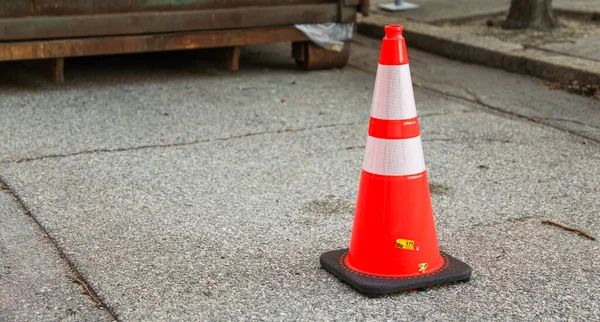 Red Orange Traffic Cone Road Royalty Free Stock Images