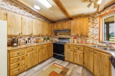 Modern mutfak iç tasarımı, 3D resimleme