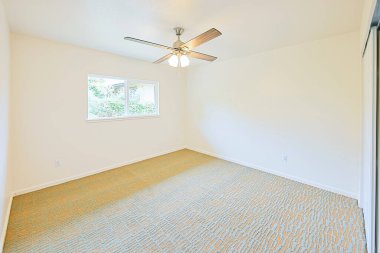 Boş oda iç tasarımı. 3d oluşturma 