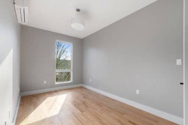 Boş oda iç tasarımı. 3d oluşturma 