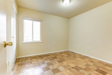 Boş oda iç tasarımı. 3d oluşturma 