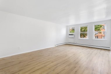 Boş oda iç tasarımı. 3d oluşturma 