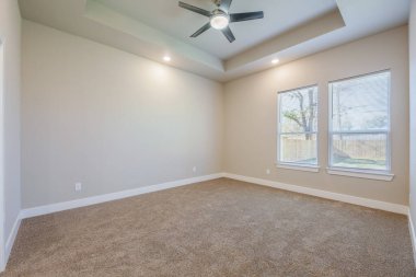 Boş oda iç tasarımı. 3d oluşturma 