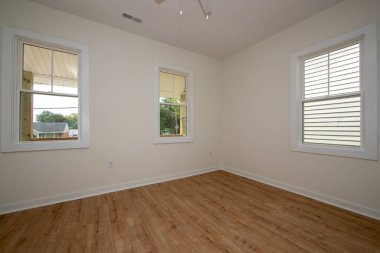 Boş oda iç tasarımı. 3d oluşturma 