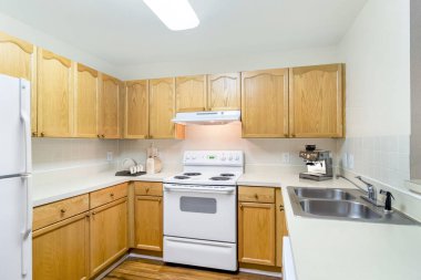 Modern bir yatak odası. 3d oluşturma 